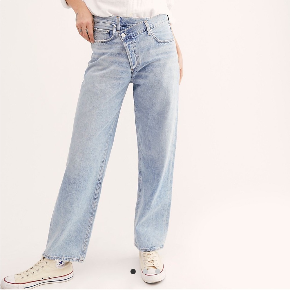 Agolde criss cross jeans
